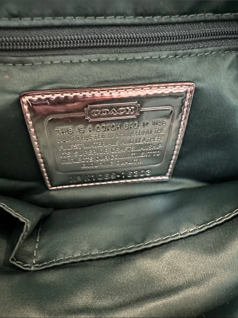 Coach Iridescent Sequin Dome Satchel with Yellow Trim Y2K